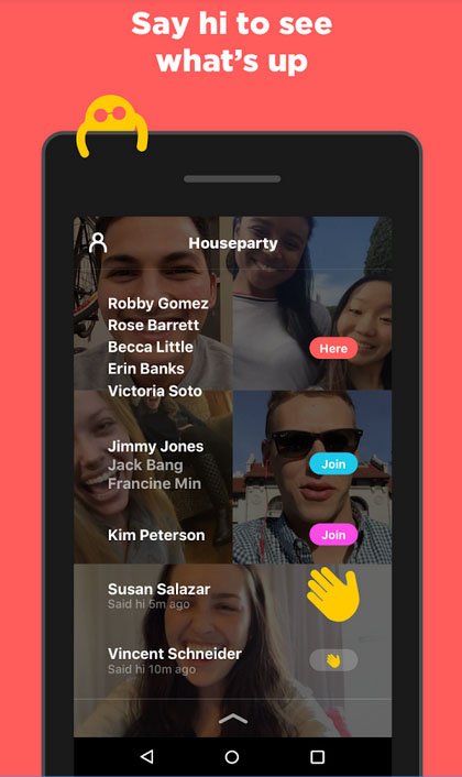 review of houseparty app - join