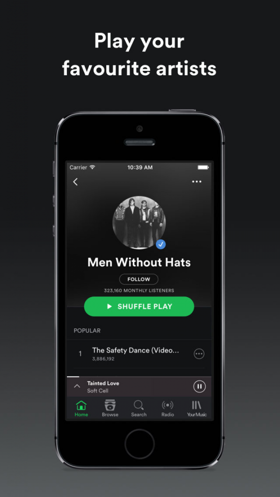 spotifree on mobile